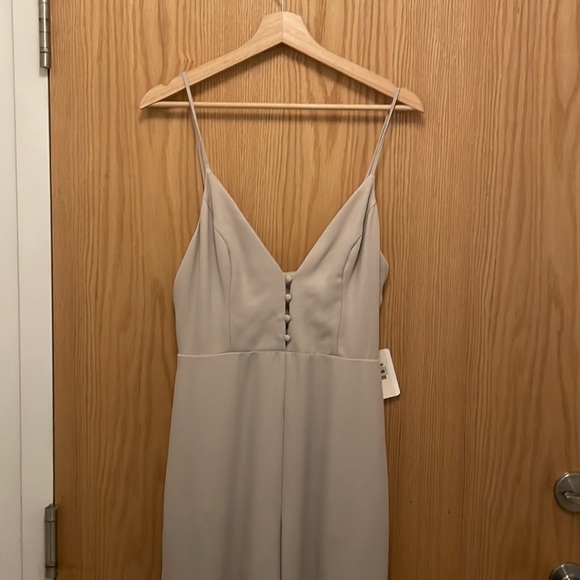 Cream Blue Blush Jumpsuit - Picture 3 of 4